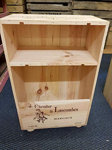 wine crate bedside table