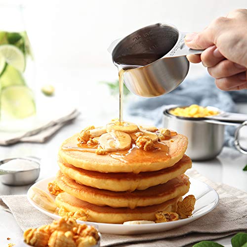 Image of Spring Chef Stainless Steel Measuring Cups & Spoons Set of 20 with Leveler, Nesting 7 Metal Measuring Cups & 13 Spoons for Dry & Liquid Ingredients, Dishwasher Safe Kitchen Tools for Cooking & Baking