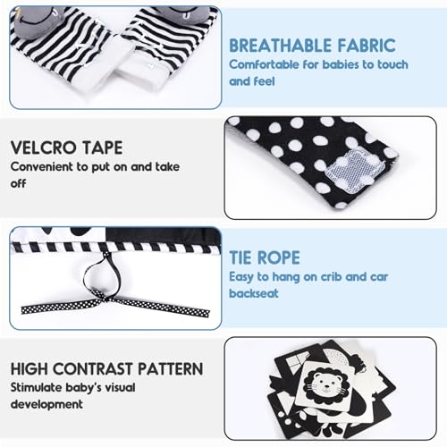 HappyKidsClub Giochi Neonato 0-12 Mesi, Libro