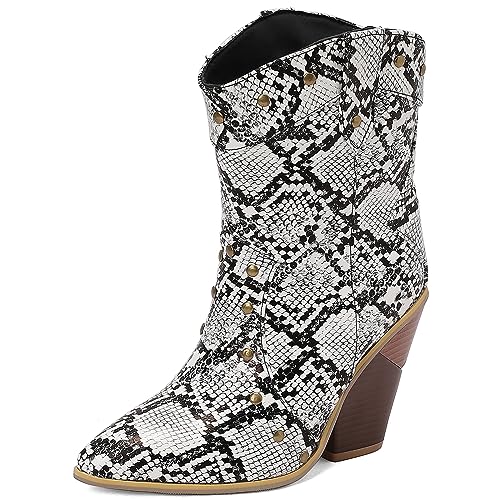 CHICMARK Stivali da cowboy da donna con punta a...