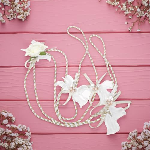 Lazo de boda estilo occidental tradicional para decoración y unión de novios 7