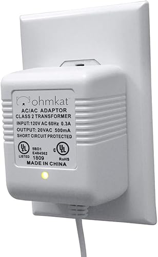 Miniatura 2 de OhmKat Fuente de alimentación para timbre de video - Compatible con timbre de video Arlo - No requiere cableado existente - Transformador,
