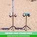 GoSports ScoreCaddy Set of 2 Outdoor Scoreboard Tables with Drink Holders - Perfect Score Tracker Accessory for Backyard Cornhole and Yard Games