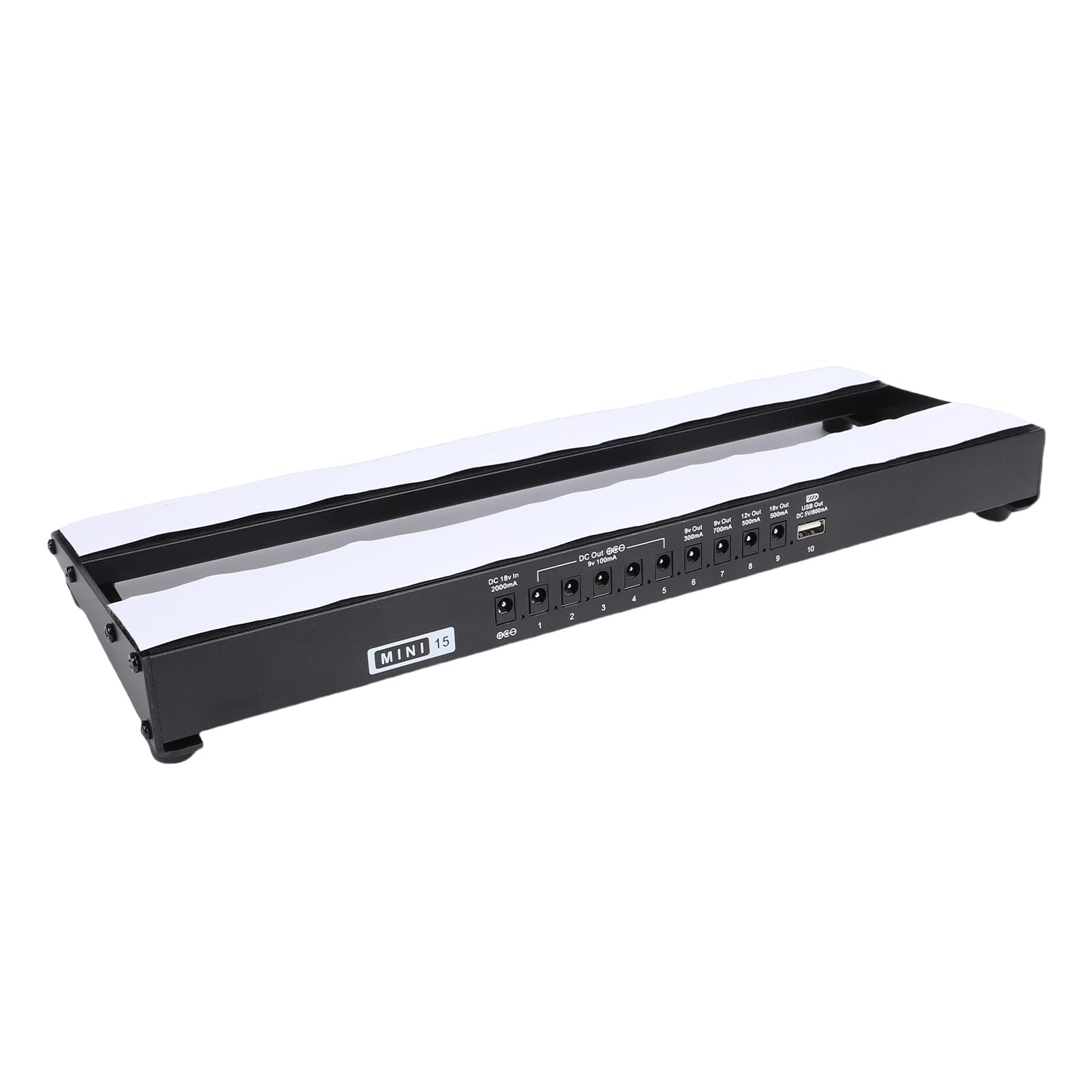 Tablero de Efectos de Guitarra Eléctrica 8 DC 1 USB, Pedalera Portátil con Fuente de Alimentación, Reducción de Ruido, para Pedal de bajo, Diseño Integrado, Indicación de (Enchufe europeo)