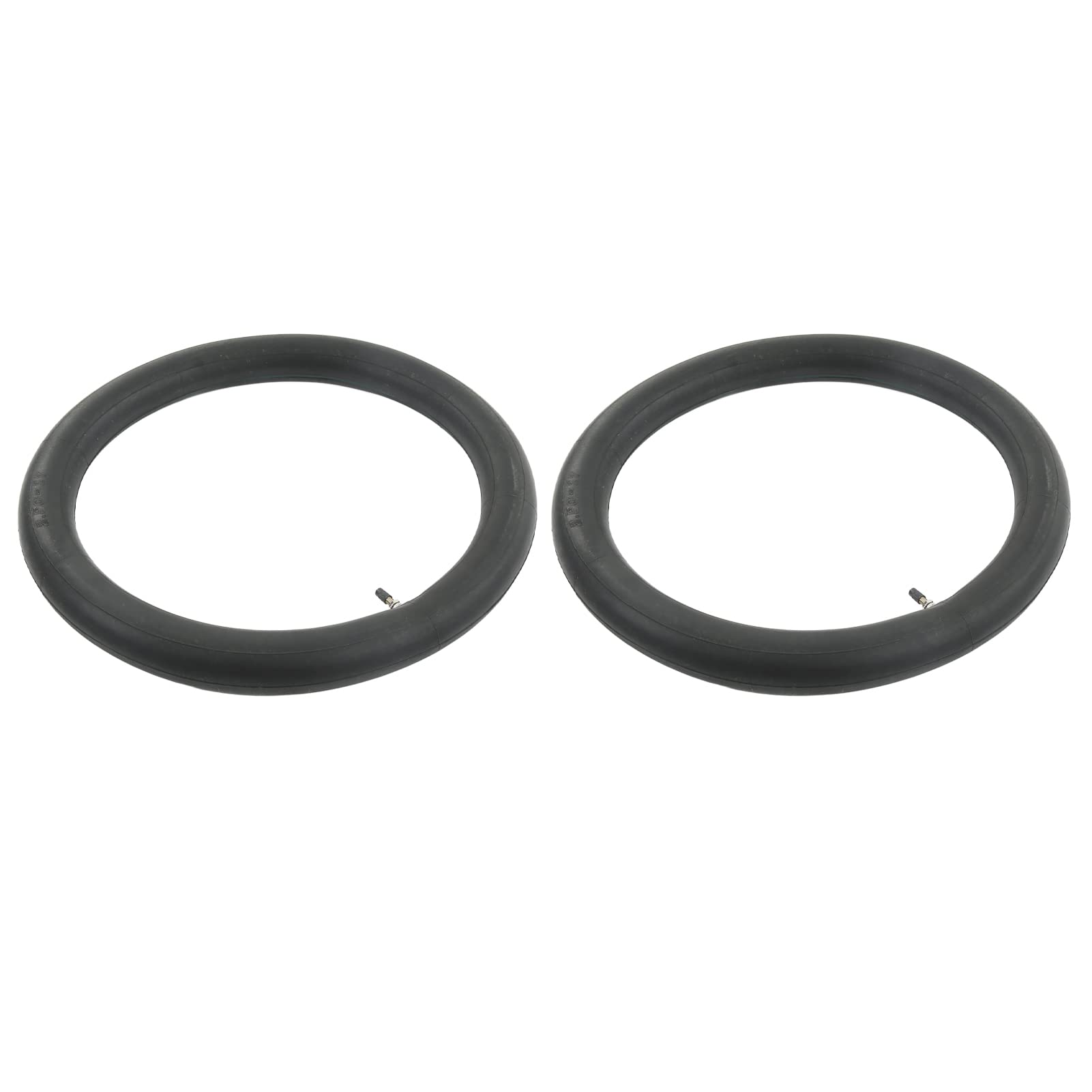 Akozon Tubo de Neumático de Motocicleta, 2 Piezas 2.50‑17 Tubo Interior de Neumático con Vástago de Válvula de ángulo Recto Reemplazo para Baja