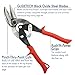 MIDWEST Blackout Series Aviation Snip - Left Cut Offset Tinner Shears, Made in the USA - MWT-6510LO