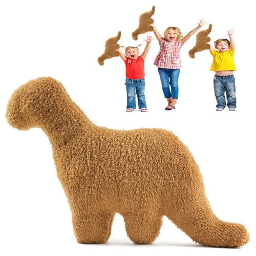Dino Nugget Kuscheltier Chicken Nuggets Kissen Plüschtiere Dinosaurier Plüschtier Relaxo Geschenk Für Kinder (Brontosaurus)