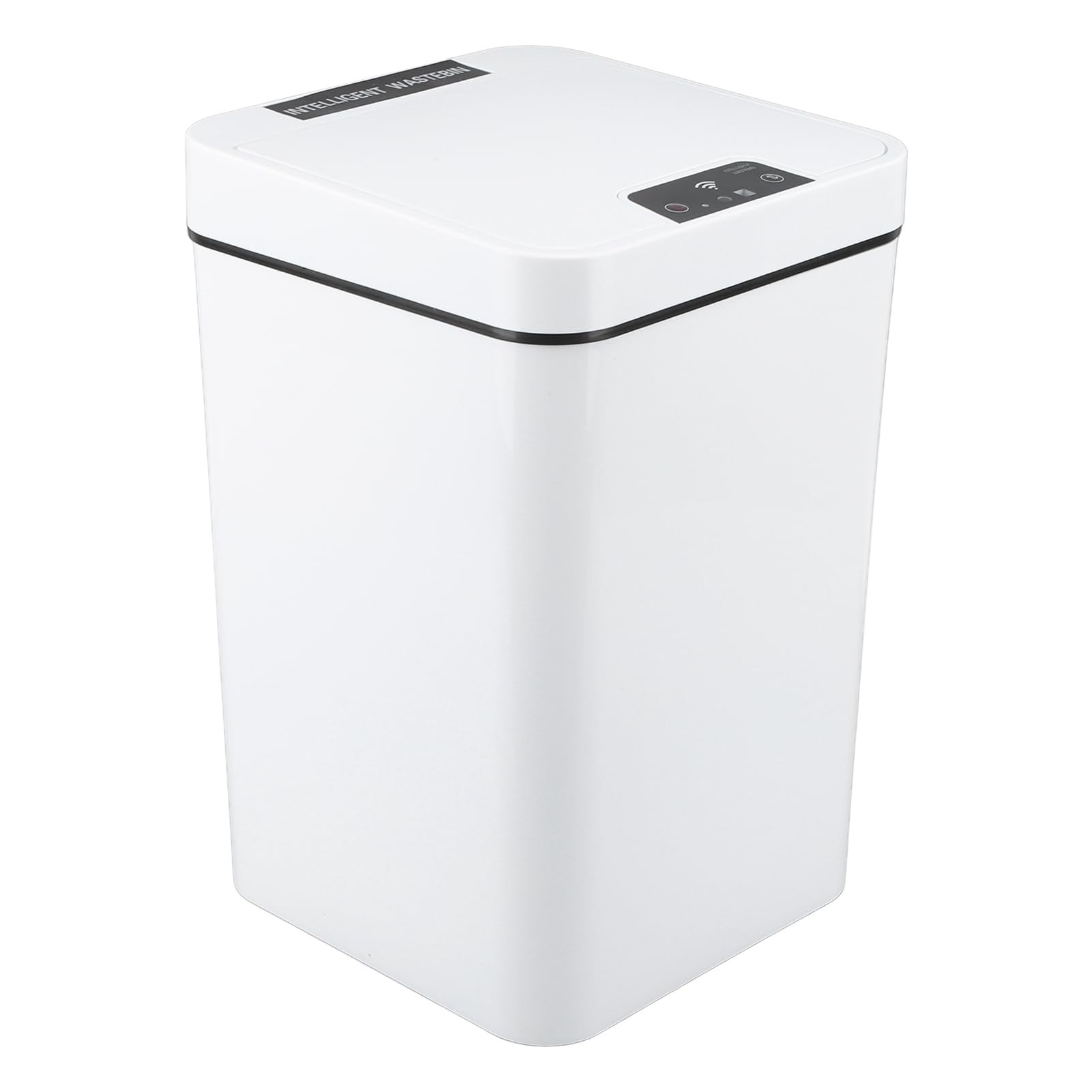 Pattumiera Intelligente, Pattumiera da Bagno in Plastica PP Versatile con Prestazioni di Tenuta Eccellenti con Coperchio, Pattumiera da Bagno con Sensore di Movimento da 18 Litri, Funzionamento
