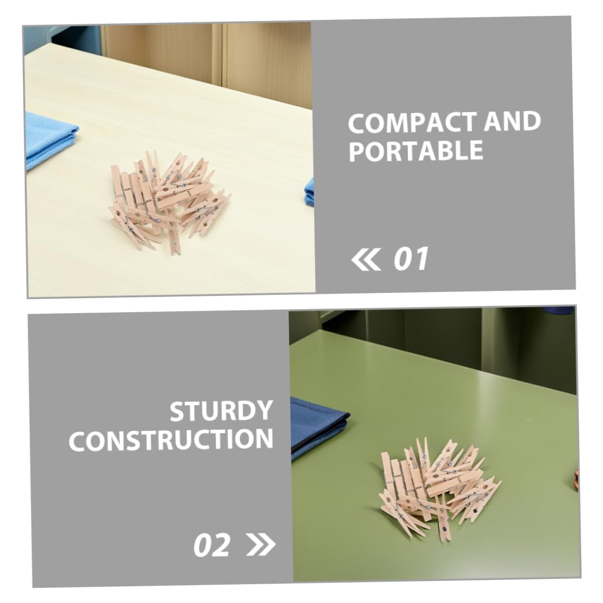 IMIKEYA 150 Pezzi Mollette in Multifunzionali per Bucato Clip Piccole Riutilizzabili per Asciugare Calze e Pantaloni Resistenti e Delicate sui per Viaggi e Uso Quotidiano