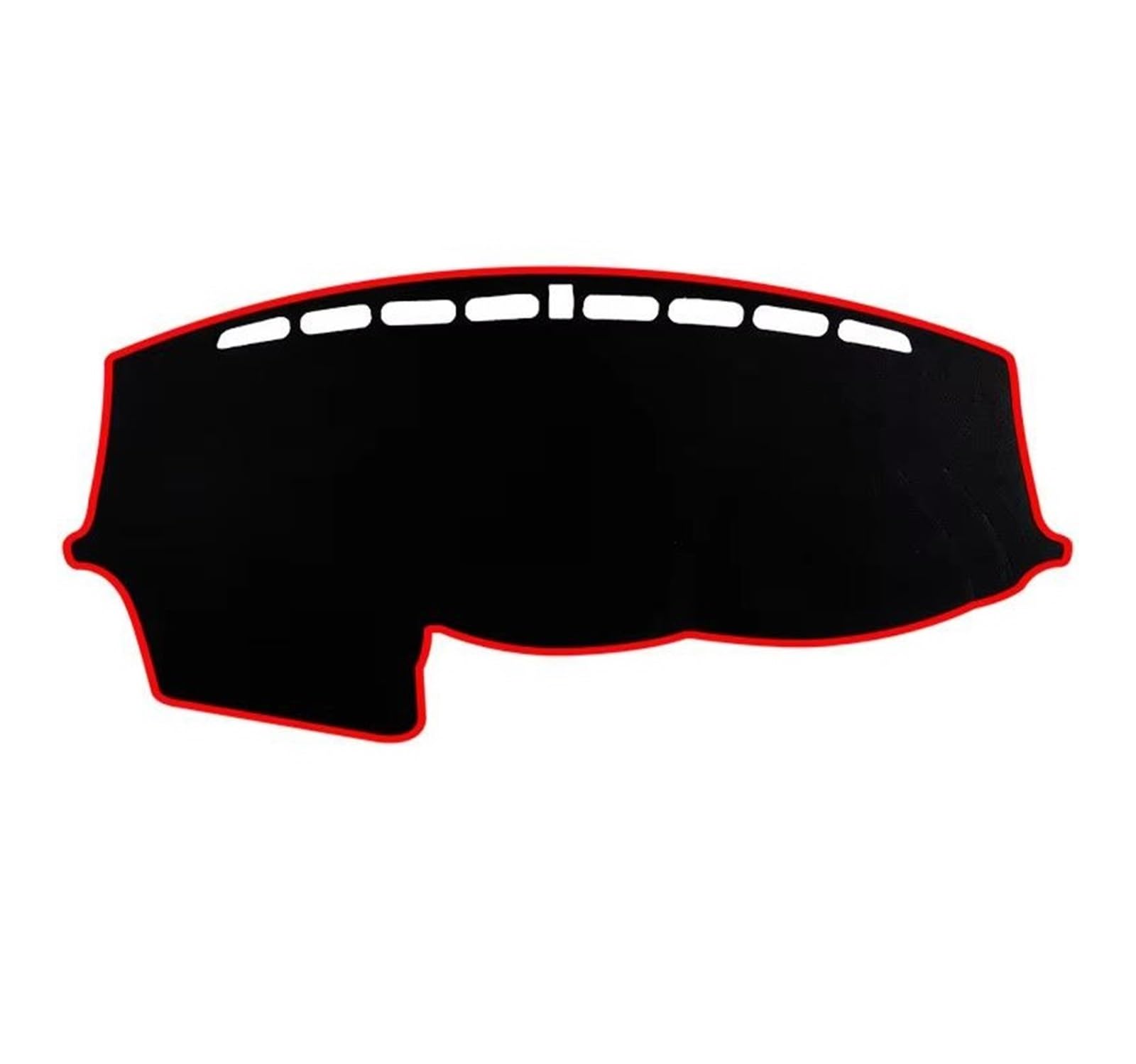 Tapis Tableau Bord intérieur Voiture Tapis Tableau Bord Antidérapant pour Ford pour Focus MK3 2012-2016 2017 2018 Accessoire Protection pour Voiture(Black(Red Edge) RHD)