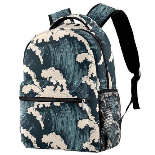 Sac à dos d'école multicolore et grand sac de voyage décontracté pour garçon