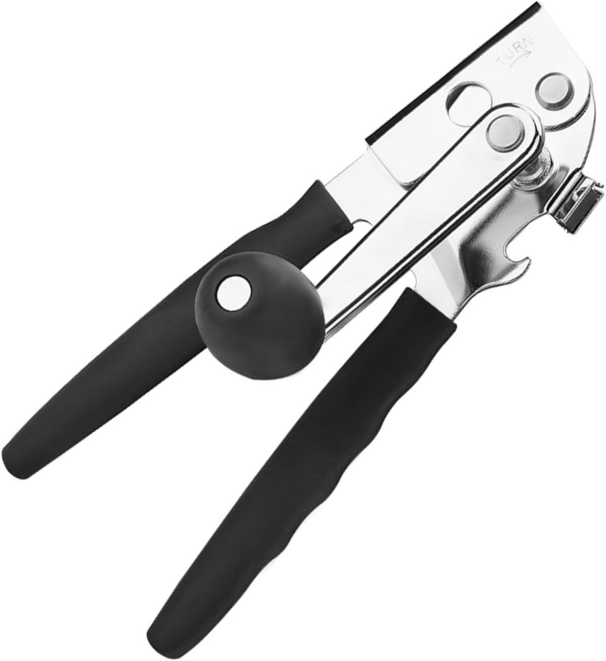 Practical Manual Can Opener With Ergonomic Extra Long Handle And Oversized Knob For Opening Of Large Commercial Opener Practical