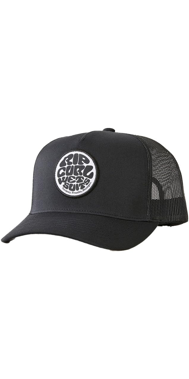 Rip Curl Unisex Black Wetsuit Icon Trucker Cap Hat