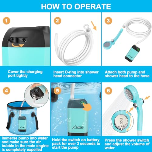 Wadeo Portable Shower For Camping thumb #6