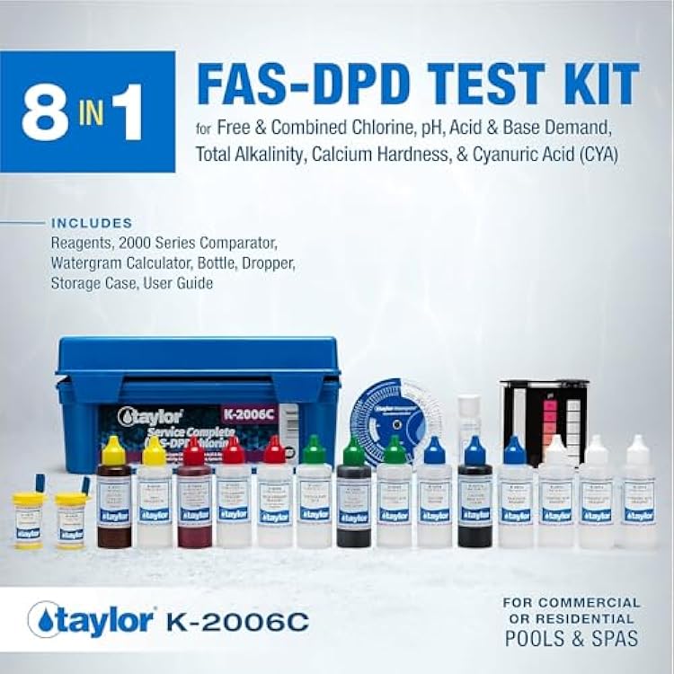 Taylor Service Complete Pool Water Test Kit K-2006C