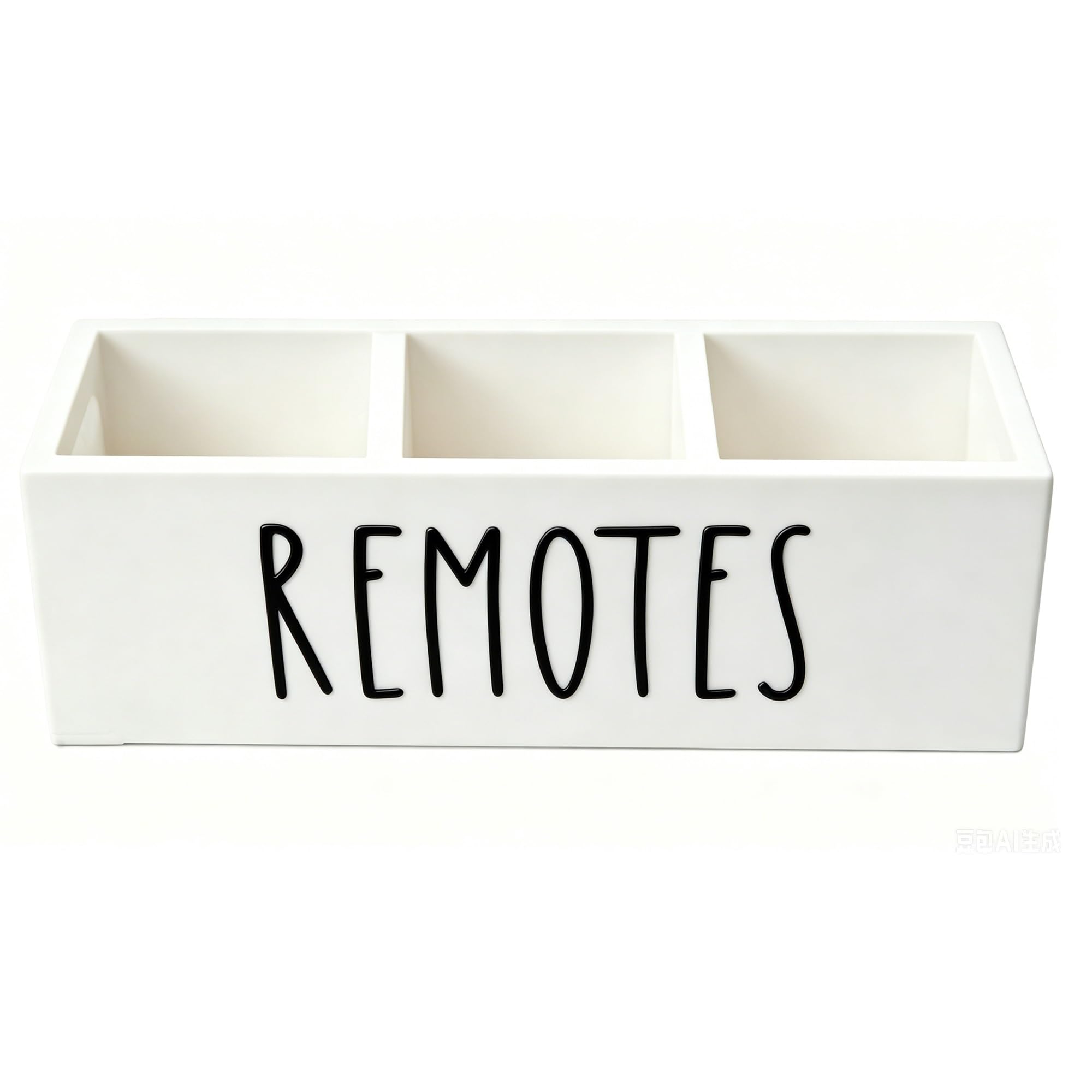 Genterun White Remote Control Holder, Neat And Organized Storage Clean Flowing(White)