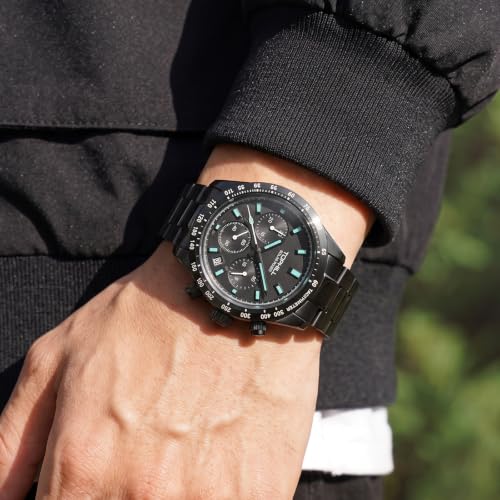Image of TOPHILL Men Watches Automatic Mechanical Watches - Dive, GMT, Chronograph & Dress Styles | 316L Stainless Steel, Sapphire Crystal, Ceramic Bezel | 5ATM-300M Waterproof with Super Luminous | Classic Business & Sport Casual