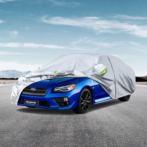 Image of Kaugung 6 Layers Car Cover Custom Fit Subaru Impreza Sedan from 2005 to 2025, Waterproof All Weather Resistant Outdoor Indoor Sun Rain Dust Snow Protection.(USA Warehouse,Within 3-7 Days)