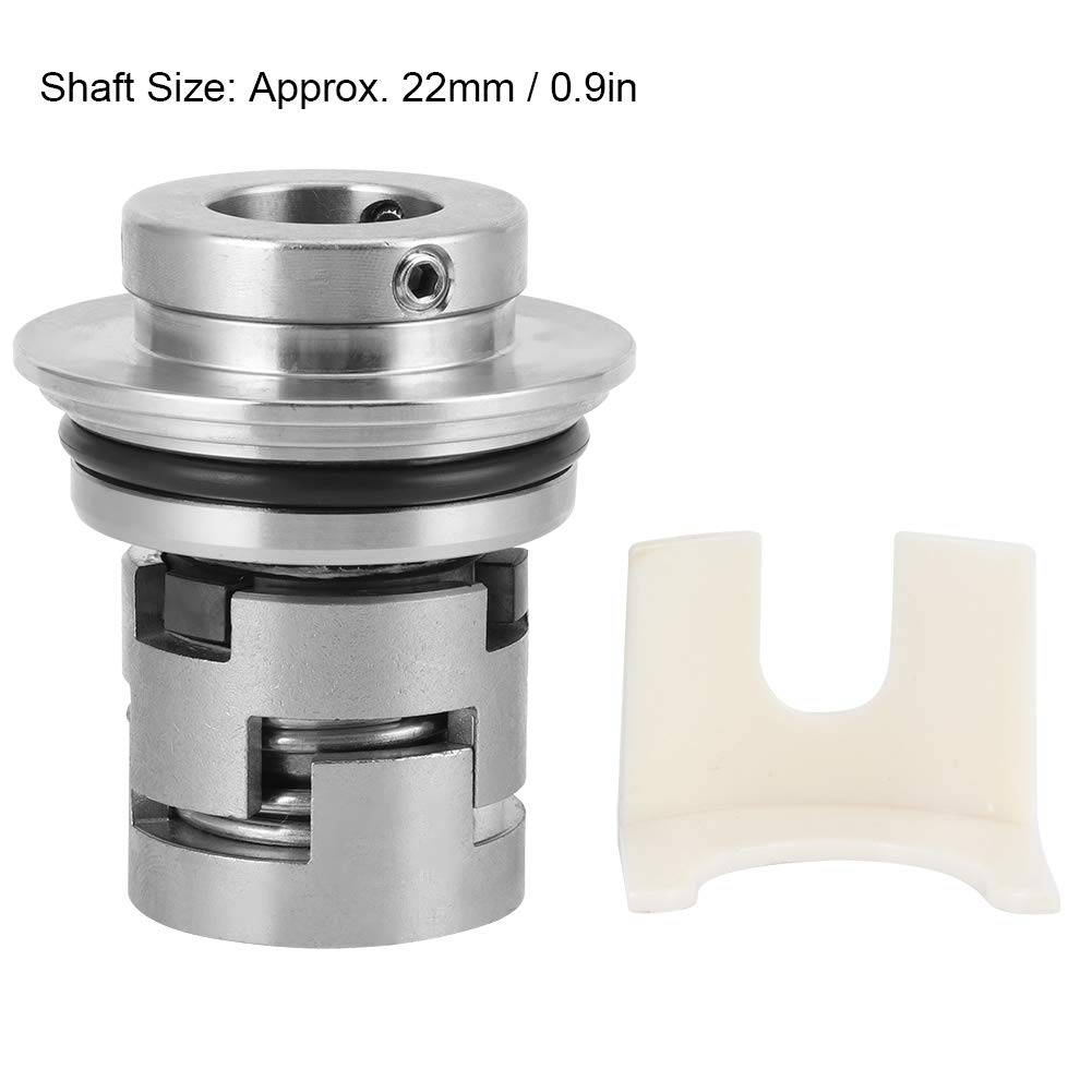 - 22 Mechanical Seal for CR Series Vertical Multistage Pump, 304 Stainless Steel Water Seal with Silicon Carbide, Balanced Cartridge Design for Easy Replacement and Shaft Prote