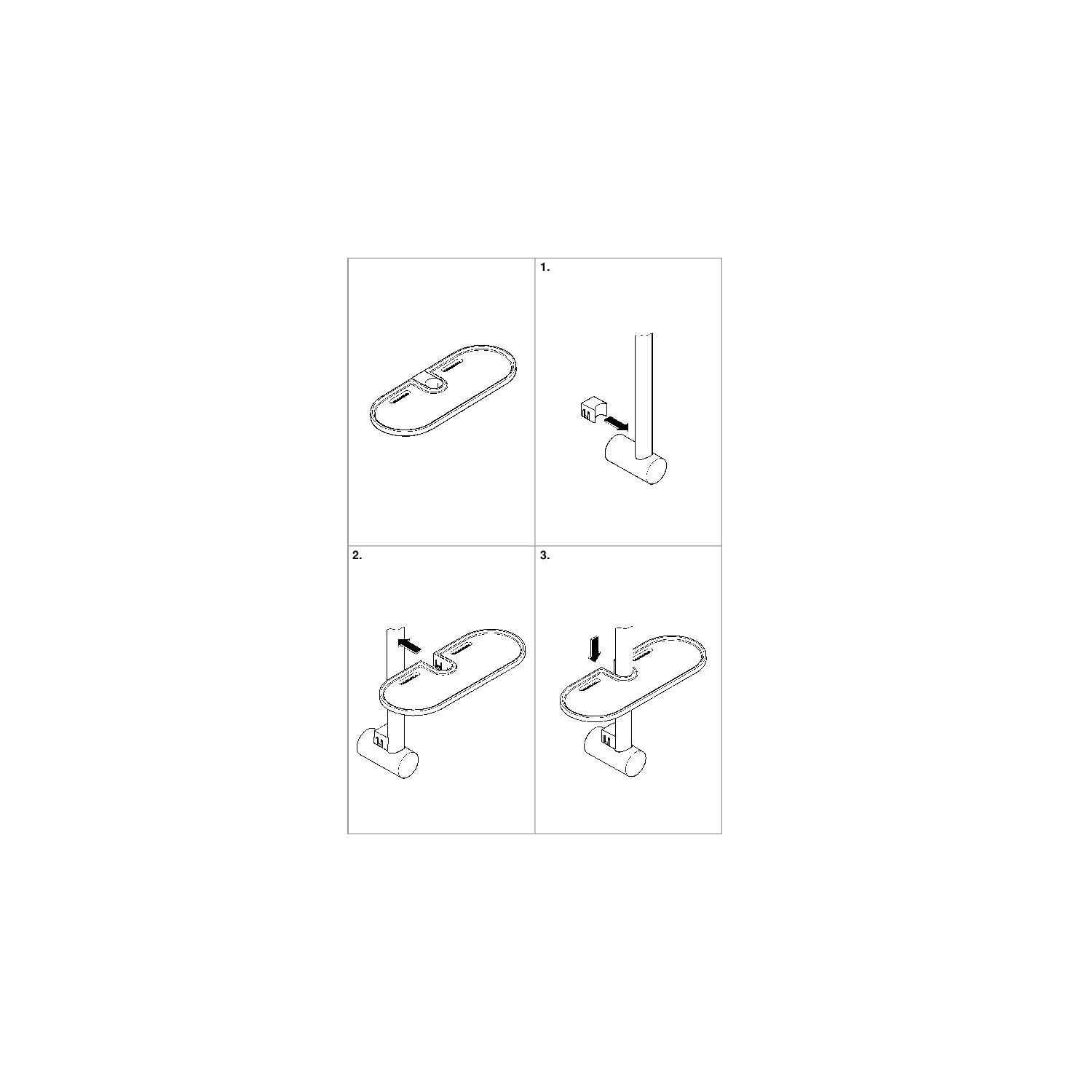 GROHE 110 Massage - Brausestangenset (3 Strahlarten, schnelle Befestigung, inkl. Duschablage, Antikalk- System, langlebig), chrom, 27226001