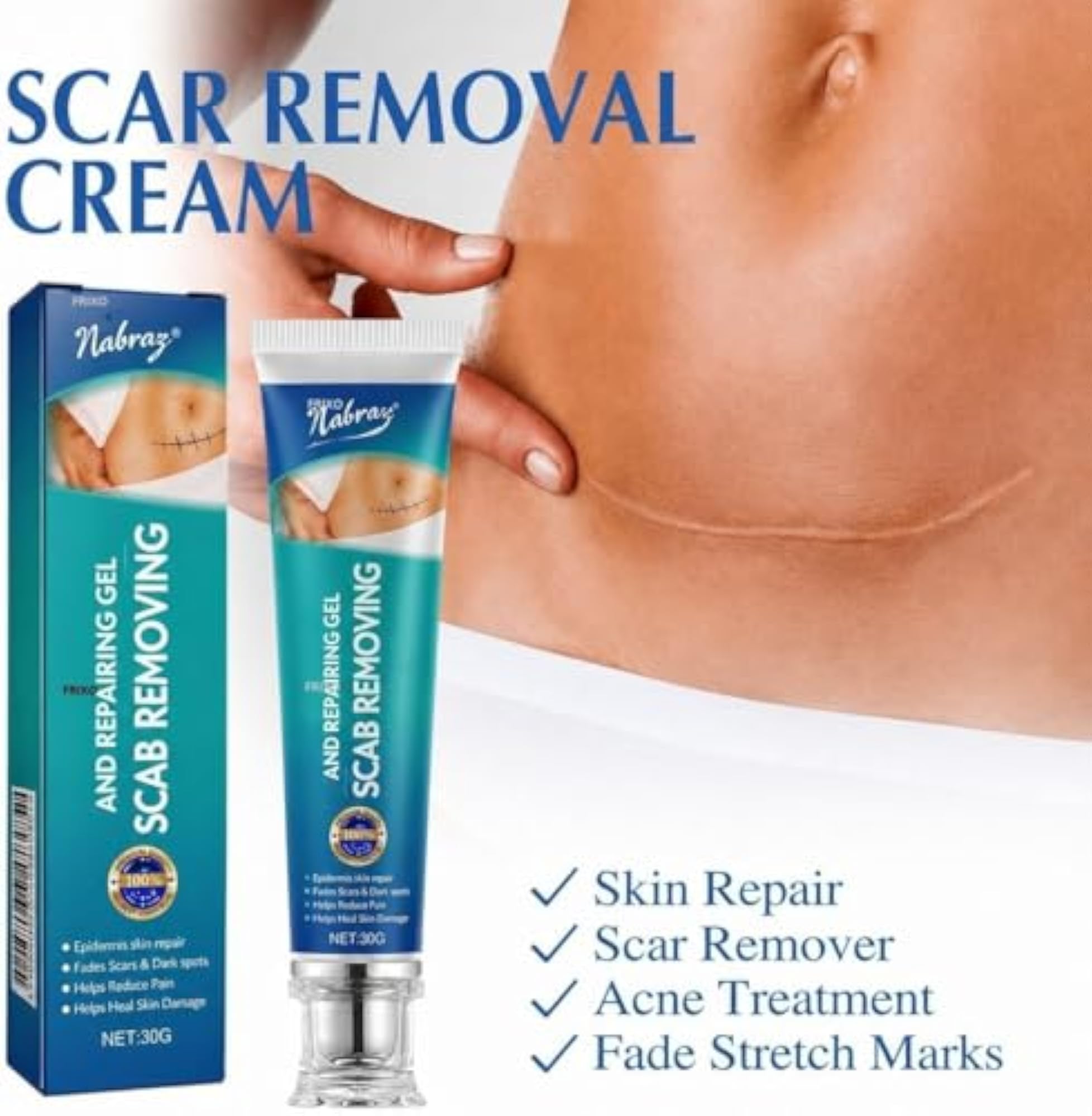 Silicone Scar Gel & Scar Removal Cream