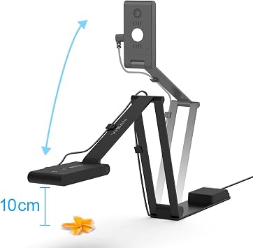 VS5 Document Camera for Teachers, USB Visualizer A3-Size, 2K Webcam with Microphone for Remote Teaching & Live Streaming-Windows, macOS, ChromeOS