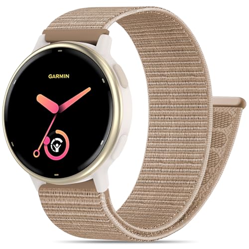 HQzon 20mm �i�C�����ʃt�@�X�i�[�o���h Garmin Vivoactive 5/ Vivoactive 6/ Vivoactive 3�ɑΉ� �\�t�g�ŒʋC���̂���X�|�[�c�X�g���b�v Forerunner 645/55/165/165 Music/