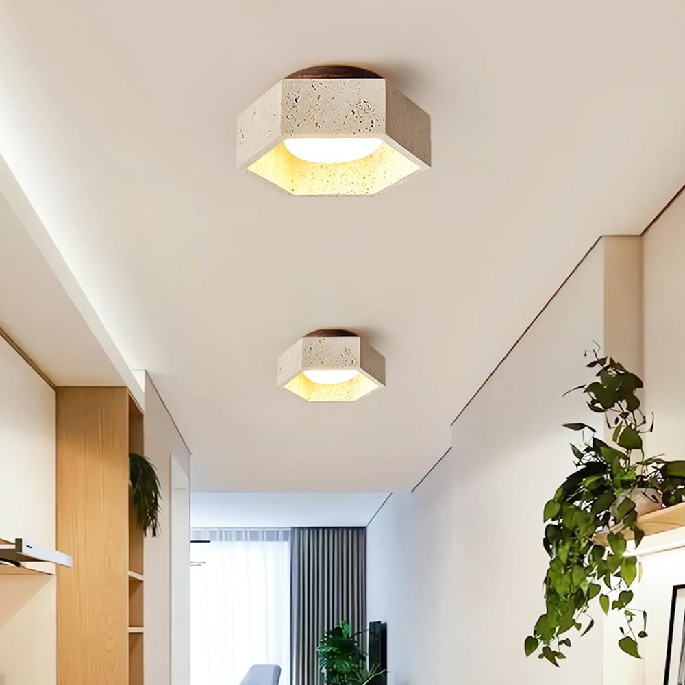 Lampa sufitowa do przedpokoju, balkon, mały, minimalistyczny salon, przemysłowa lampa sufitowa LED 9W, trawertynowy sufit do montażu częściowo podtynkowego do przedpokoju kuchenneg