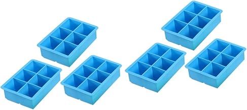 HEMOTON 6 Peças De Assadeira De Silicone Com Seis Grades Mini Forminhas De Bolo Mini Muffin Fôrma De Pão De Silicone Antiaderente Forma De Brownie Fôrmas De Cupcake Quadradas Fôrmas De