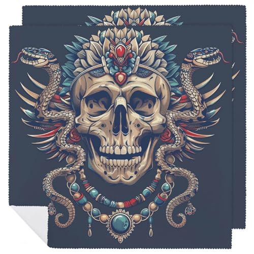 Servilletas de Tela Reutilizables Set de 2 Estampado Collar Egipcio miniatura 1
