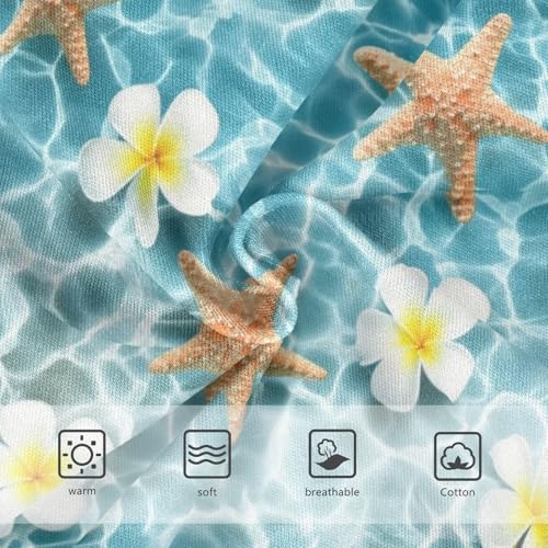 Joisal Starfish Flowers Ocean Blue Girl Panties Cute Girls Underwear Toddler Cotton Fun Print Undies Kids Briefs 2t3