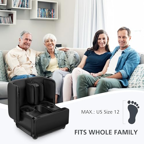 Image of COMFIER 2 in 1 Foot Massager Machine, Shiatsu Foot and Calf Massager with Heat,Kneading,Vibration,Compression Massagers for Feet,Ankle,Leg,Tired Muscles & Plantar Fasciitis,Gift for Men Women