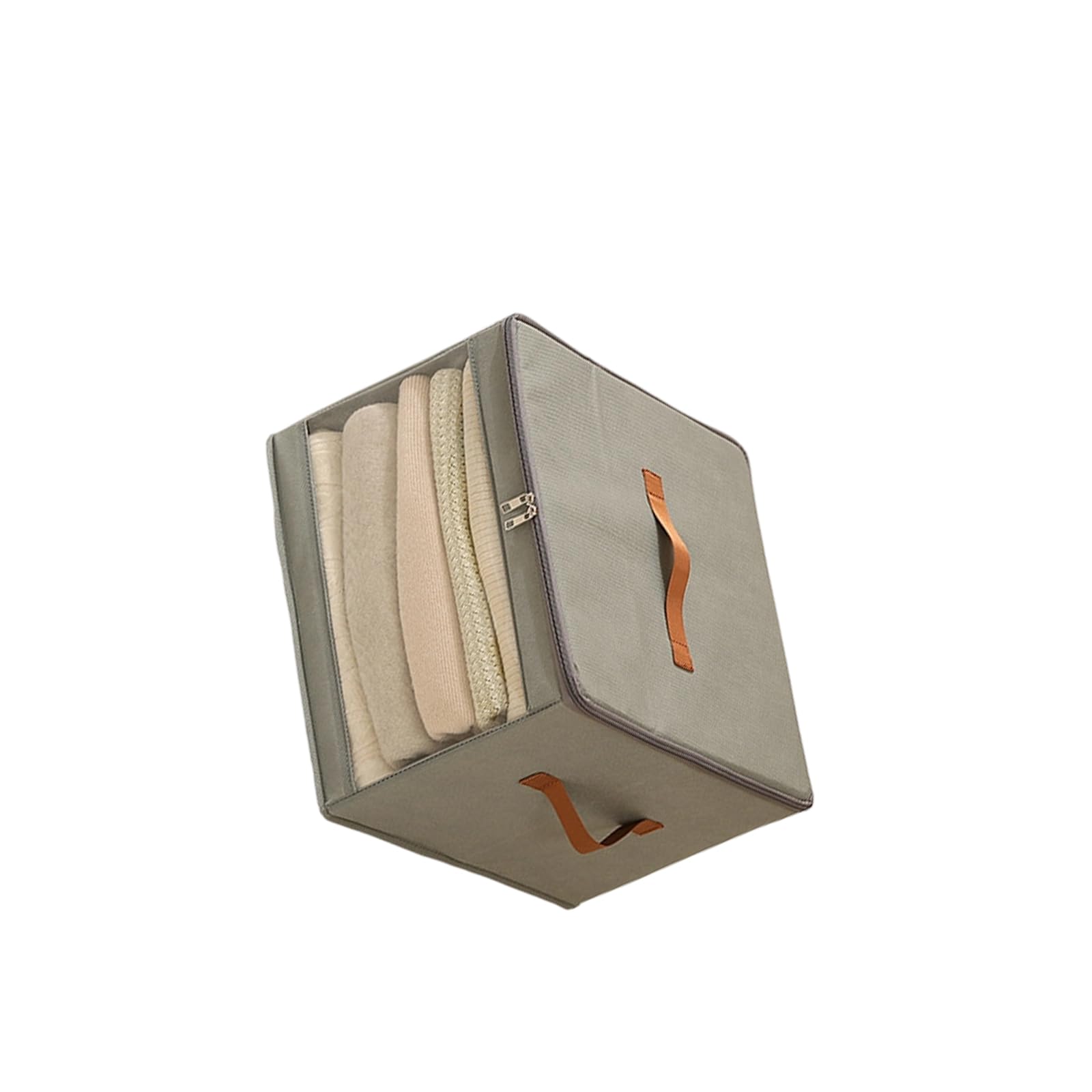 hogtnd Foldable Container for Clothes, Clear Window Handles, Family Organisation, Portable Foldable Clothes Organiser