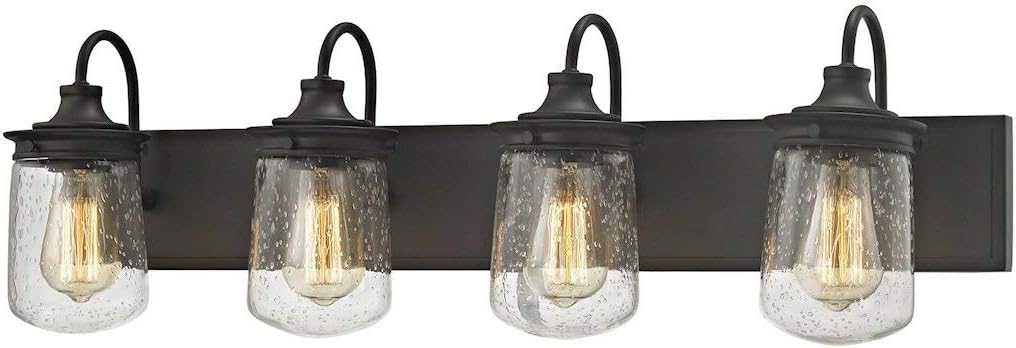 Elk Lighting 81213/4 Vanity-Lighting-fixtures, 10 x 32 x 7, Bronze,10 x 32 x 7"