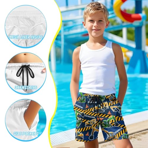 Kids Beach Shorts for Boys Hawaiian Pants for Children Sweatpants 6
