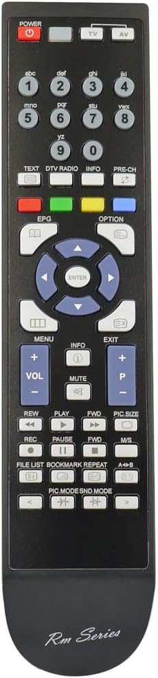 RM SeriesReplacement Remote Control for Dmtech LV19XVM