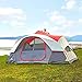 Outbound 8-Person Dome Tent for Camping with Carry Bag and Rainfly | Easy Up & Water Resistant | 3 Season | Red