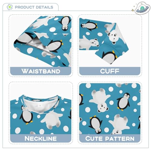 Christmas Bear Penguins Snow Boy Girl Sweatshirt Toddler Crewneck Pullover Sweater Long Sleeve Fall Winter Clothes3