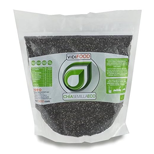 Semillas de Chía ECO Naturales - 1 kg - Certificado Ecológico - Alta Calidad - Fuente Rica de Omega-3, Fibra y Proteínas - Completamente Natural, Sin Toxinas - Adecuado para Veganos.