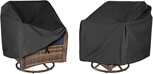 Miniatura 1 de Juego de 4 fundas para muebles de patio, funda impermeable para muebles de exterior, apta para ratán al aire libre, juegos de muebles de