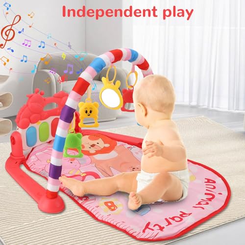Baby Play Mat Activity Gym Multifunctional Adjustable Height Educational Infant Musical Piano Fitness Game Play Mat Sensory Toy – Image 4