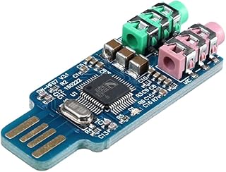 DollaTek Free Drive USB Sound Card Notebook Computer External Sound Card Module USB CM108 Sound Card Chip