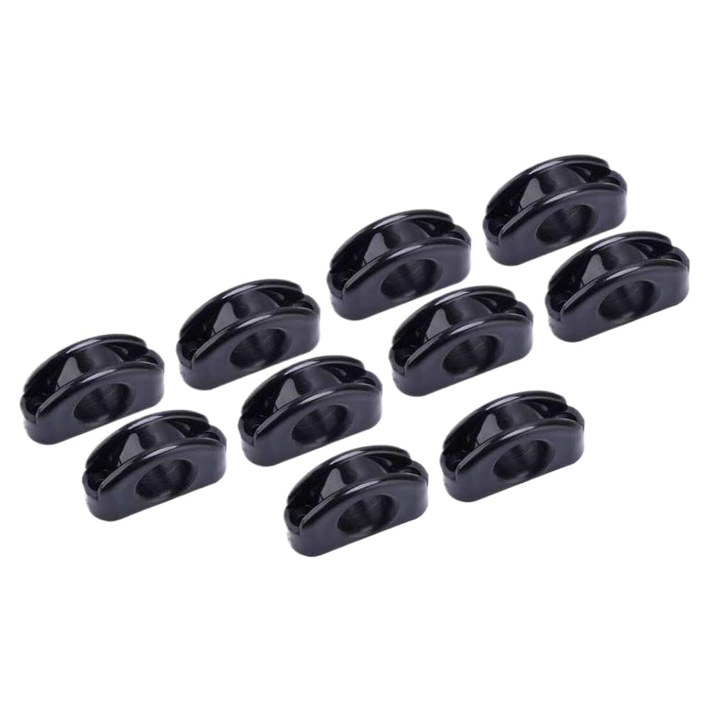 Passacavo per ponte in nylon Passacavo per linea Bullseye Puleggia guida per fune 10 pezzi compatibile con canoa per kayak per yacht marino