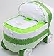 Windeltorte Windelwagen Grün Babyshower, Kinderwagen