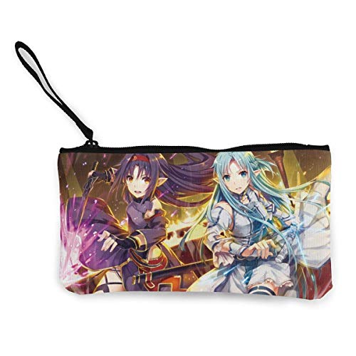 Preisvergleich Produktbild Japanische Anime Style Leinwand Münzgeldbörse Reißverschluss Tasche Kosmetik Make-up Taschen Handytasche mit Griff Multifunktion Reise Kosmetik Tasche Brieftasche Taschen Brieftaschen Geldbörsen