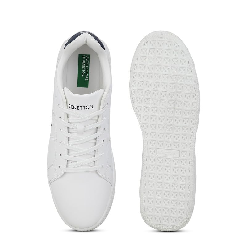 Image of United Colors of Benetton Mens United Colors of Benetton Solid Lace-up Basic Knot Sneakers Sneaker