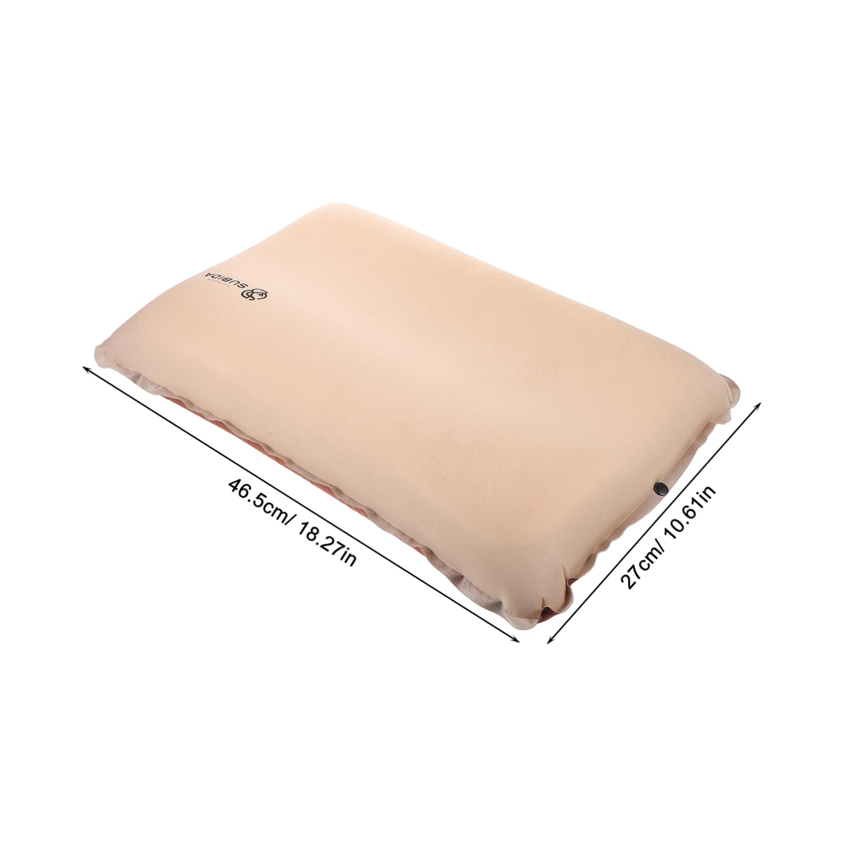 Hemobllo Almohada Inflable de Viaje para Exteriores, Tejido Elástico, Compacta, Alivia la Presión Cervical, Adecuado para Camping y Senderismo