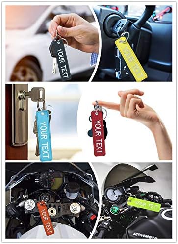 Miniatura 5 de MVCEN - Llavero bordado personalizado 1 unidad llavero de coche para hombre doble cara bonitos llaveros para mujer