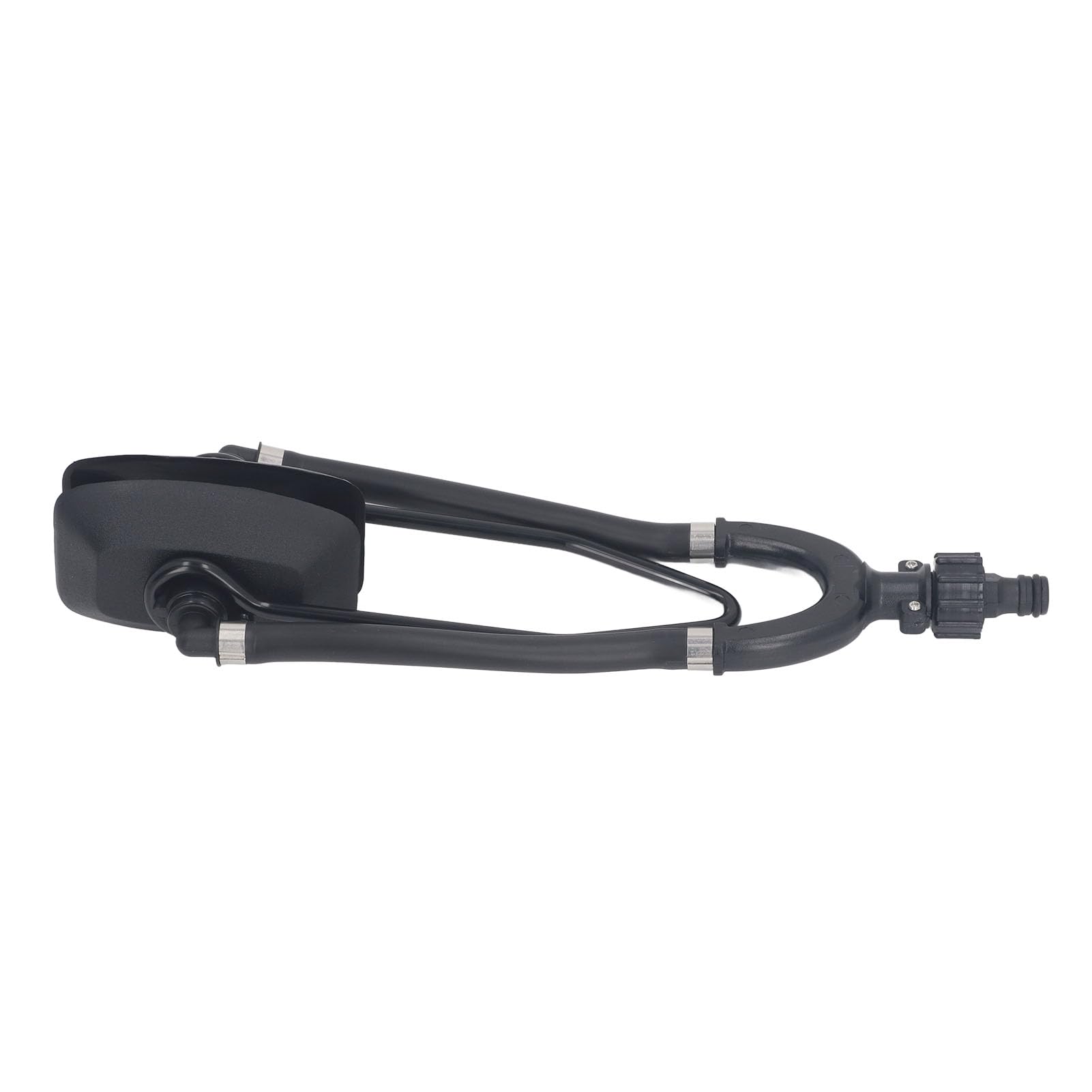 Jiawu Enjuague de Motor de Alimentación de Agua Doble para Barco, Enjuagador de Agua para Motor Fueraborda Rectangular Universal, Enjuagador de Motor con Orejeras para Barco