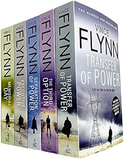 A Mitch Rapp Novel Series 5 Books Collection Set By Vince Flynn (Transfer Of Power, The Third Option, Separation of Power, Executive Power, Memorial Day)